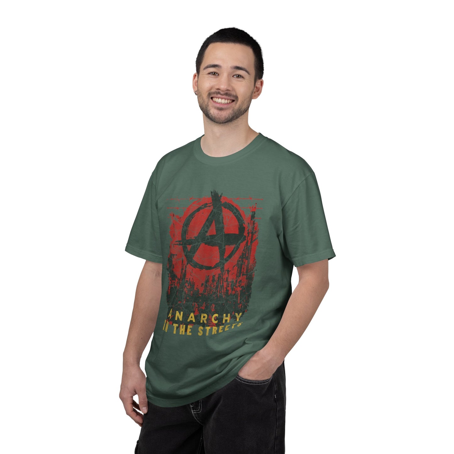 Anarchy in the Streets, Unisex Garment-Dyed T-shirt
