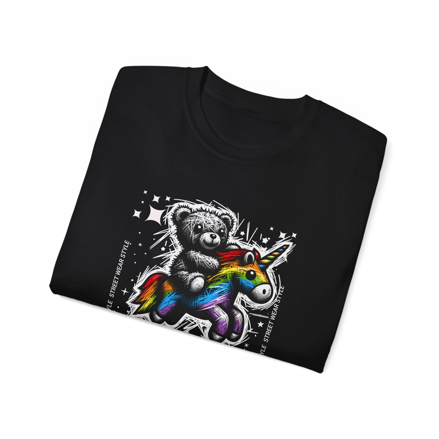 Bear Riding Unicorn, Unisex Ultra Cotton Tee