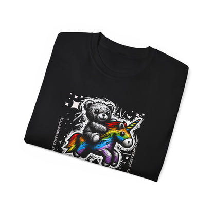 Bear Riding Unicorn, Unisex Ultra Cotton Tee
