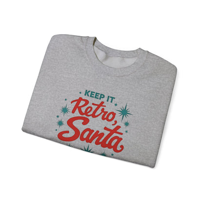 Retro Santa Sweatshirt — Vintage Holiday Crewneck