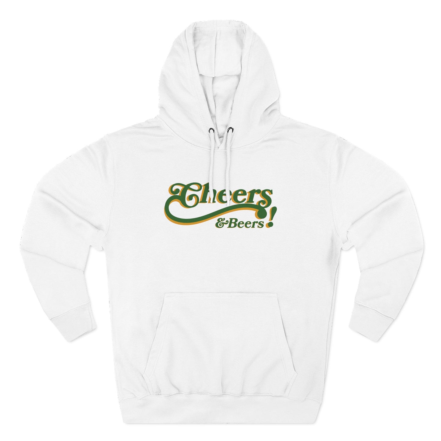 Cheers & Beers Hoodie — Retro Script St. Patrick’s Day Sweatshirt