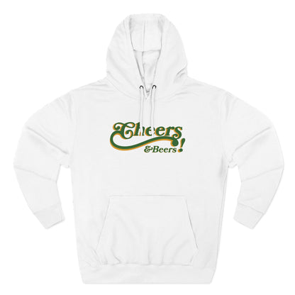Cheers & Beers Hoodie — Retro Script St. Patrick’s Day Sweatshirt