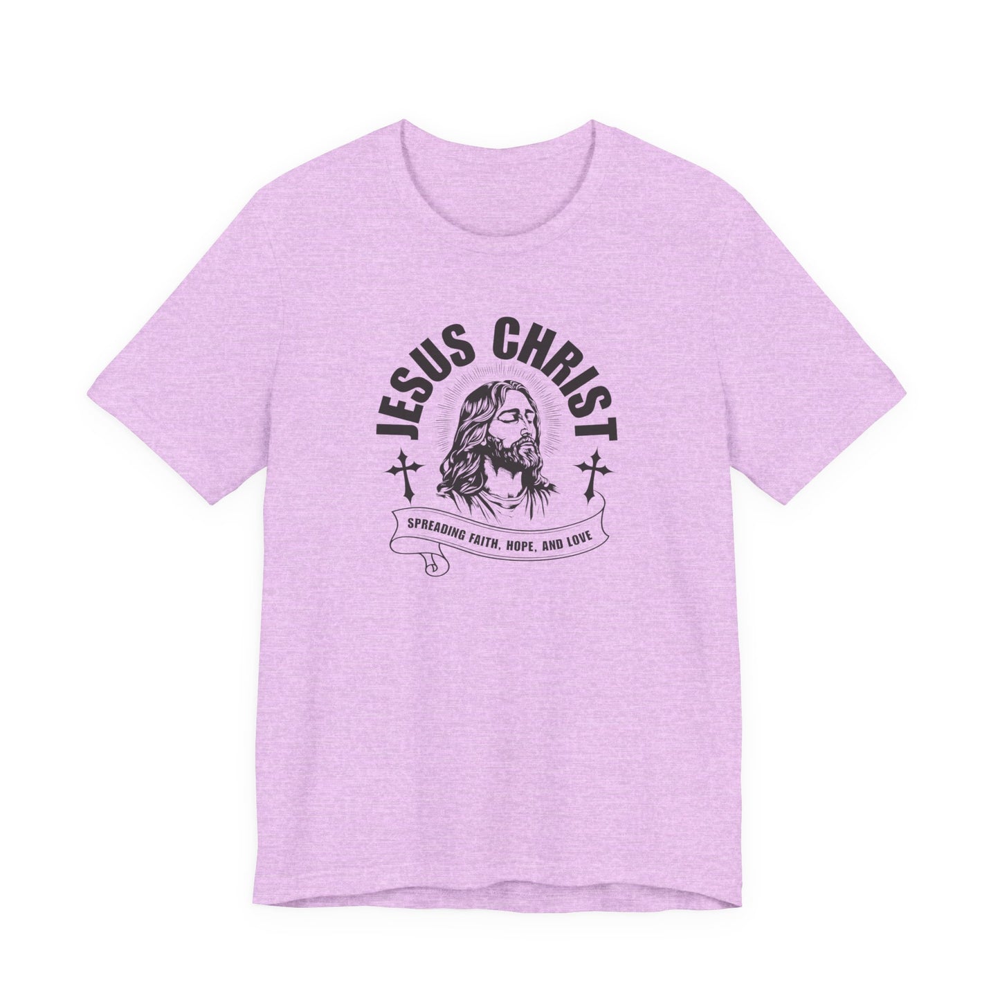 Jesus Christ T-Shirt — 'Spreading Faith, Hope, and Love' Religious Tee