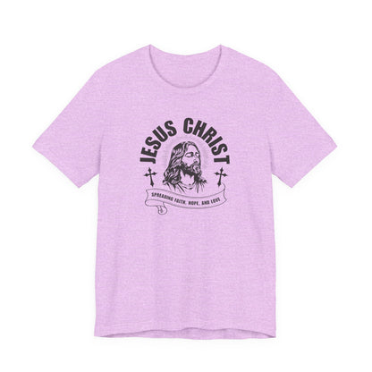 Jesus Christ T-Shirt — 'Spreading Faith, Hope, and Love' Religious Tee