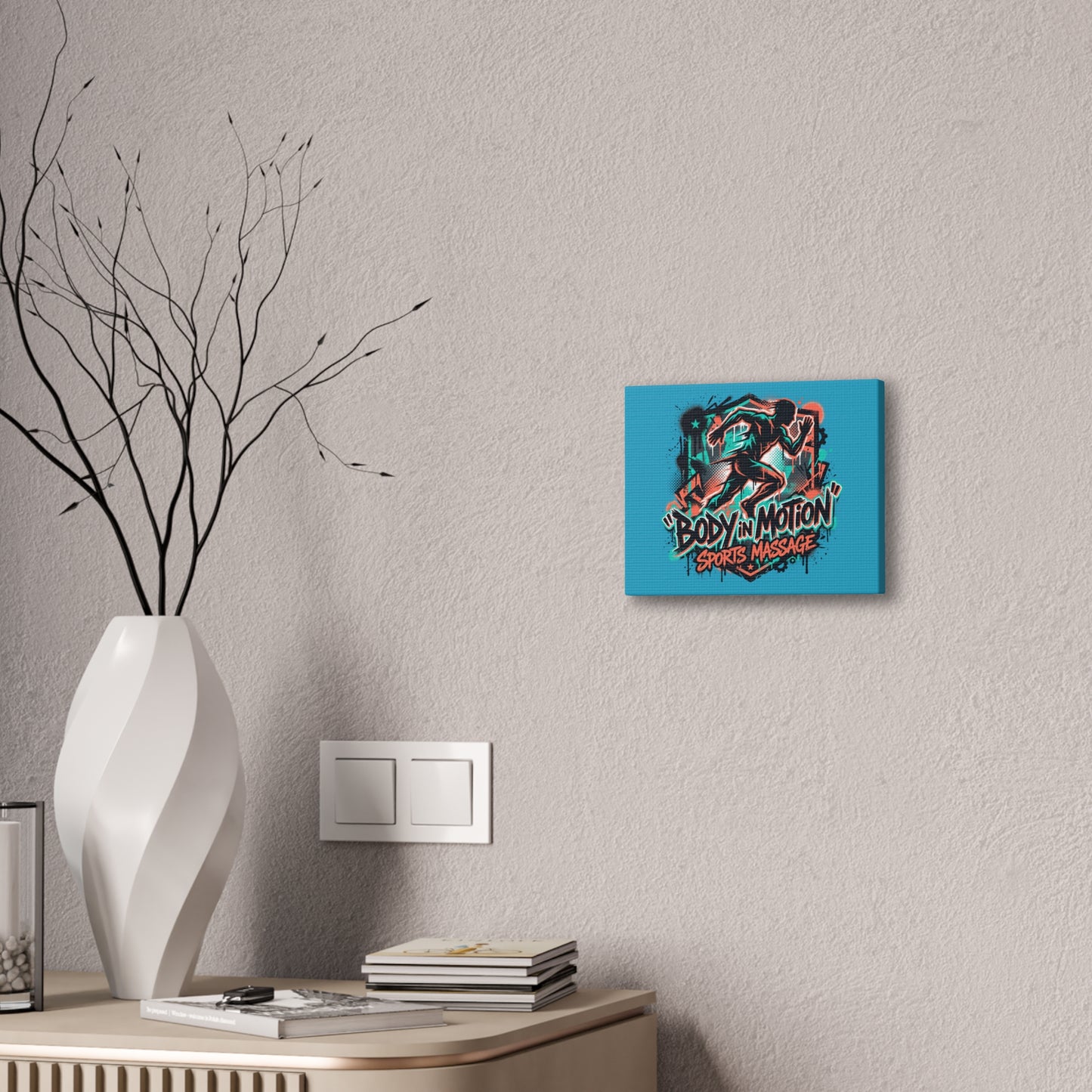 Sports Massage, Canvas: 'Body in Motion - Sports Massage' Stretched Wall Art