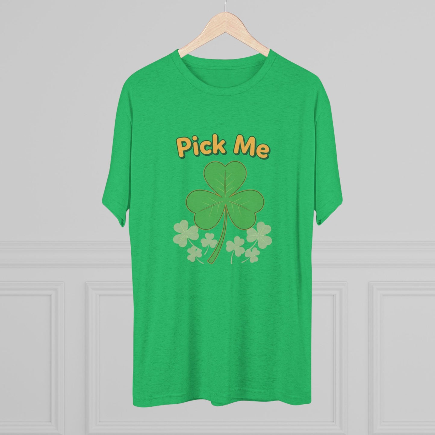 Pick Me Shamrock Tee — St. Patrick’s Day Clover Graphic T‑Shirt