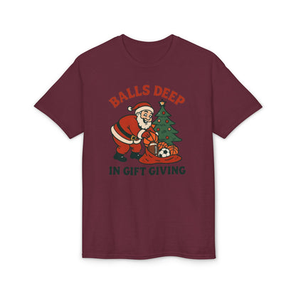 Santa Balls Deep, Unisex DryBlend® T-Shirt