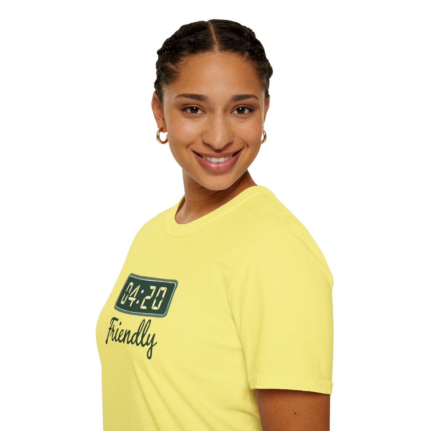 Friendly 4:20 Unisex T-Shirt | Marijuana Enthusiast Tee, Cannabis Gift, 420 Apparel, Stoner Friends Outfit, Chill Vibe Clothing
