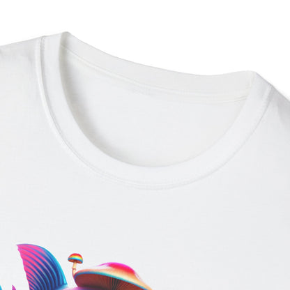 Piranha with Shrooms, Unisex Softstyle T-Shirt - Psychonaut Swag