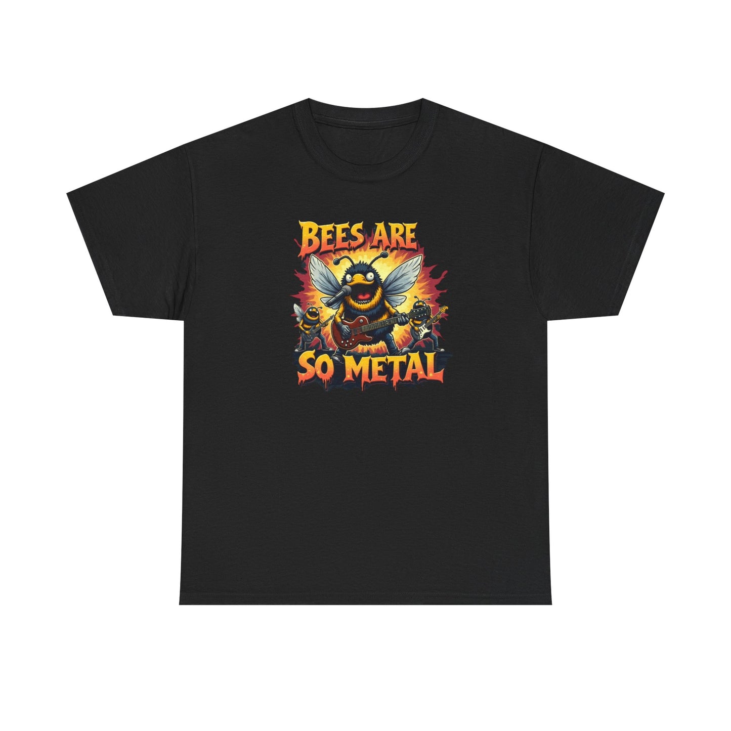 Bee Are So Metal T-Shirt — Funny Heavy Metal Bee Graphic Tee