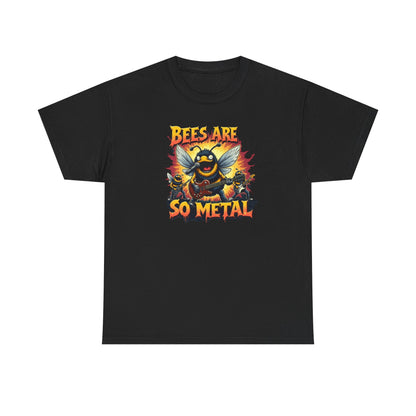 Bee Are So Metal T-Shirt — Funny Heavy Metal Bee Graphic Tee