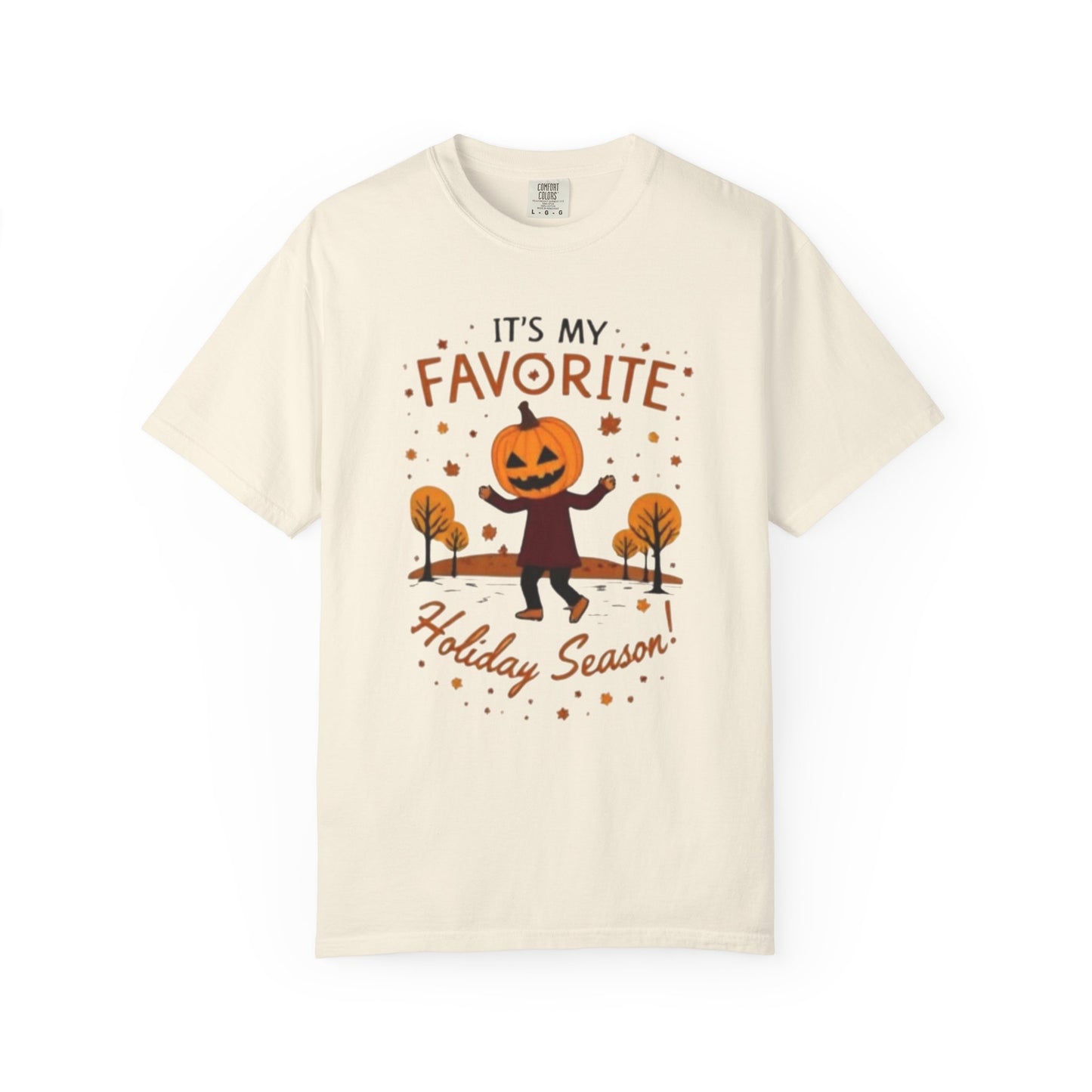 Halloween Pumpkin Head T-Shirt — "It's My Favorite Holiday Season!"
