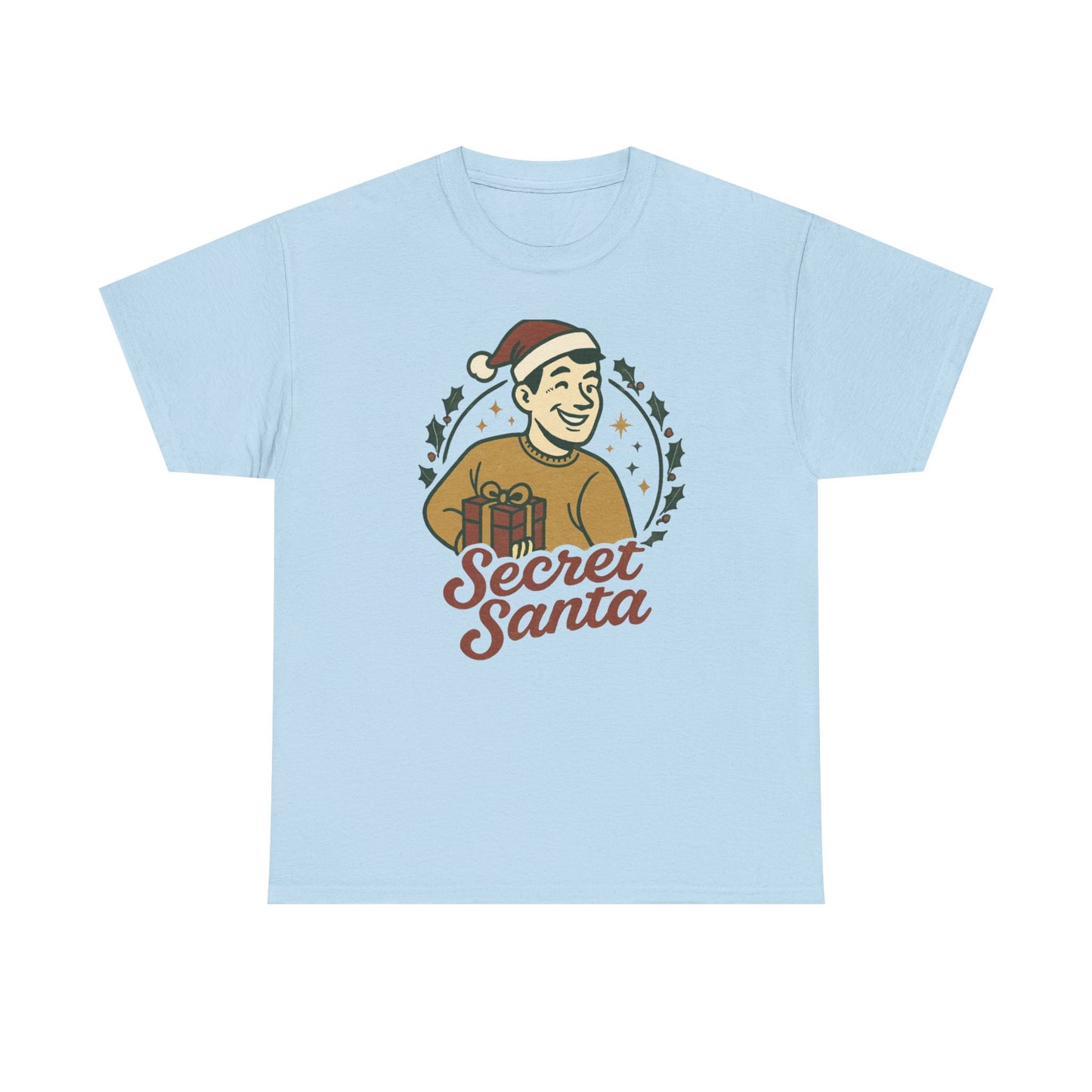 Secret Santa T-Shirt — Retro Holiday Graphic Tee