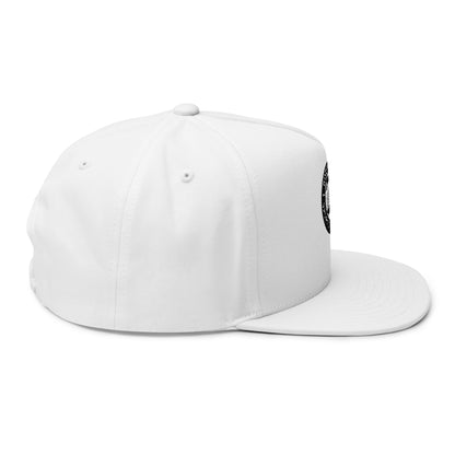 Sports Massage, Embroidered Flat Bill Cap — 'Body in Motion Sports Massage' Logo Snapback