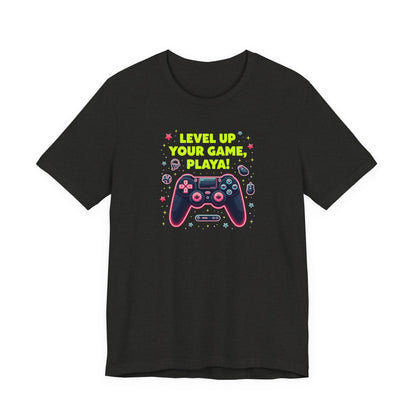 Level Up Your Game Playah! Gaming T-Shirt — Retro Controller Design