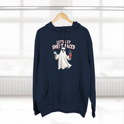 Let's Get Sheet-Faced Hoodie — Funny Ghost Halloween Pullover