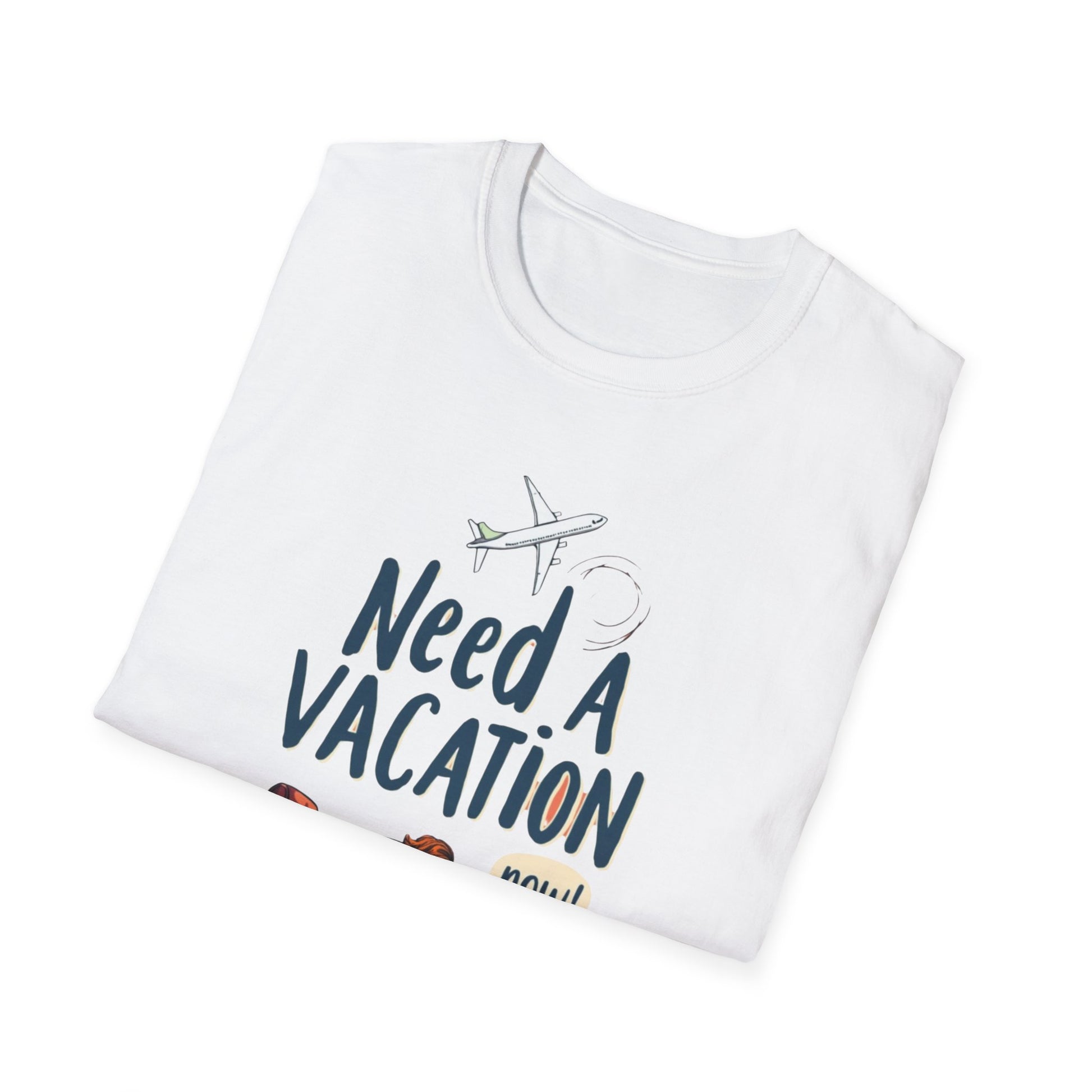 Need a Vacation Unisex Softstyle T-Shirt, Travel Shirt, Vacation Tee, Funny Gift, Holiday Apparel, Relaxation Vibes - Psychonaut Swag