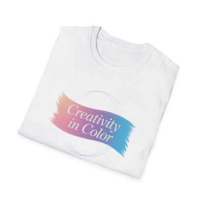 Creativity in Color T-Shirt — Pastel Brushstroke Art Tee