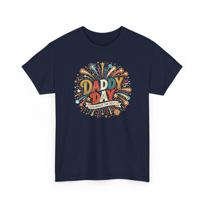 Daddy Day Fireworks T-Shirt — Retro Father’s Day Celebration Tee