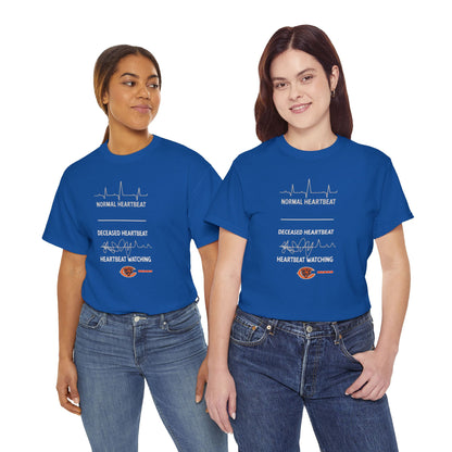 Bears Heartbeat Monitoring Tee — "Normal Heartbeat / Deceased Heartbeat / Heartbeat Watching" Graphic T-Shirt