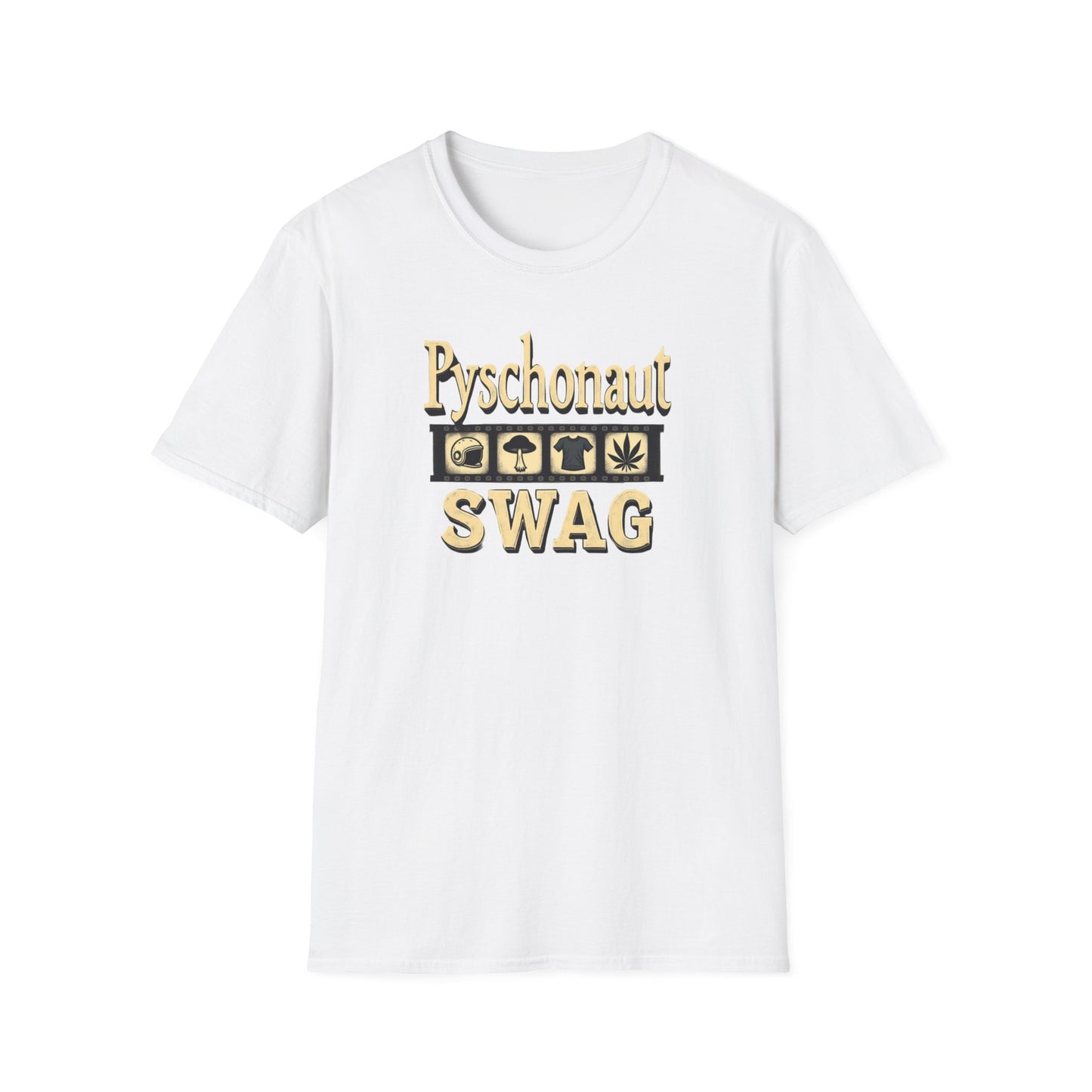 Psychonaut SWAG T-Shirt — Retro Gold Icon Graphic Tee