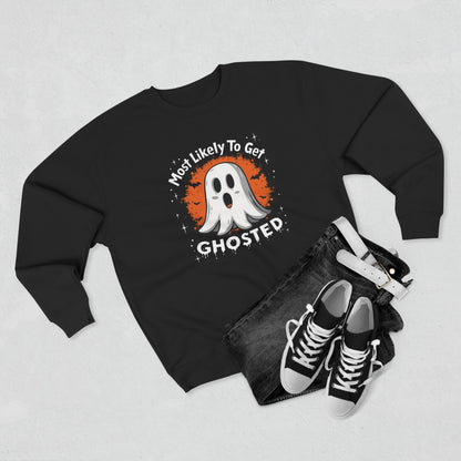 Most Likely To Get Ghosted Sweatshirt — Cute Halloween Ghost Crewneck