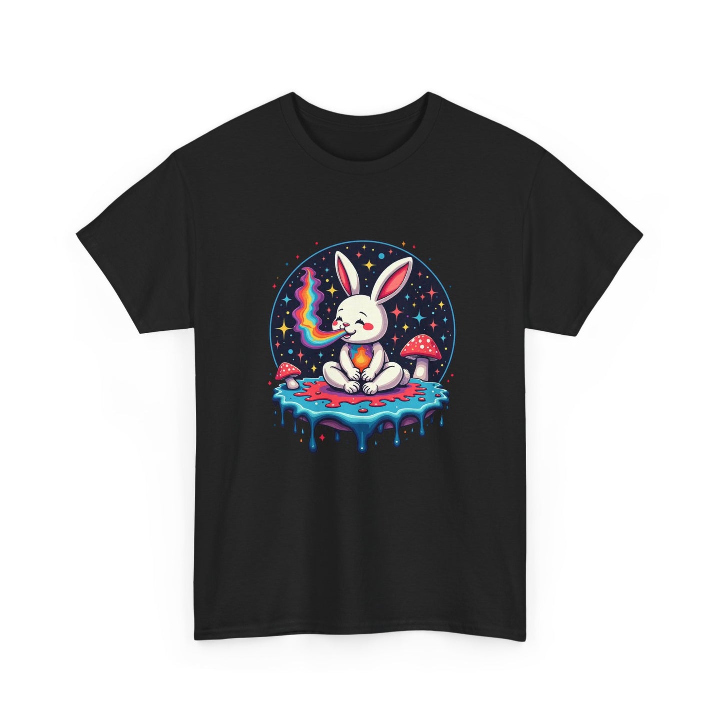 Mystical Bunny Tee — Cute Meditating Rabbit Graphic T-Shirt