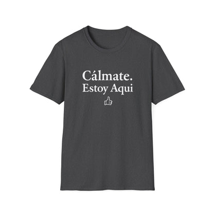 Calm down I’m here, Affirmation Unisex T-Shirt, Relax Shirt, Mindfulness Tee, Casual Wear, Gift for Yoga Lovers, Self-Care Reminder - Psychonaut Swag
