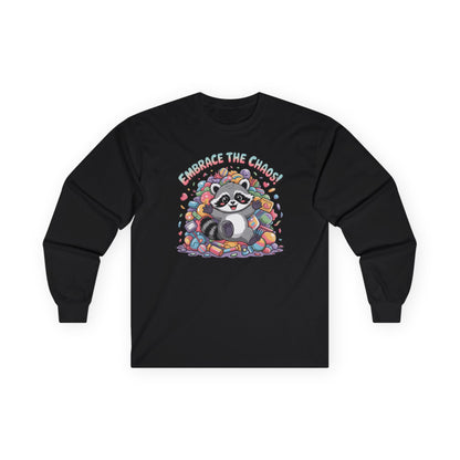 Racoon, Trash Panda Chaos Unisex Ultra Cotton Long Sleeve Tee