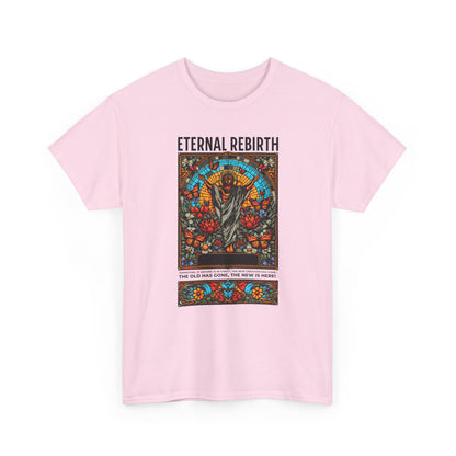 Eternal Rebirth Tee — Floral Mandala Stag Graphic T-Shirt