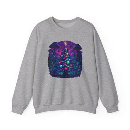 Psychedelic Christmas Tree, Unisex Heavy Blend™ Crewneck Sweatshirt