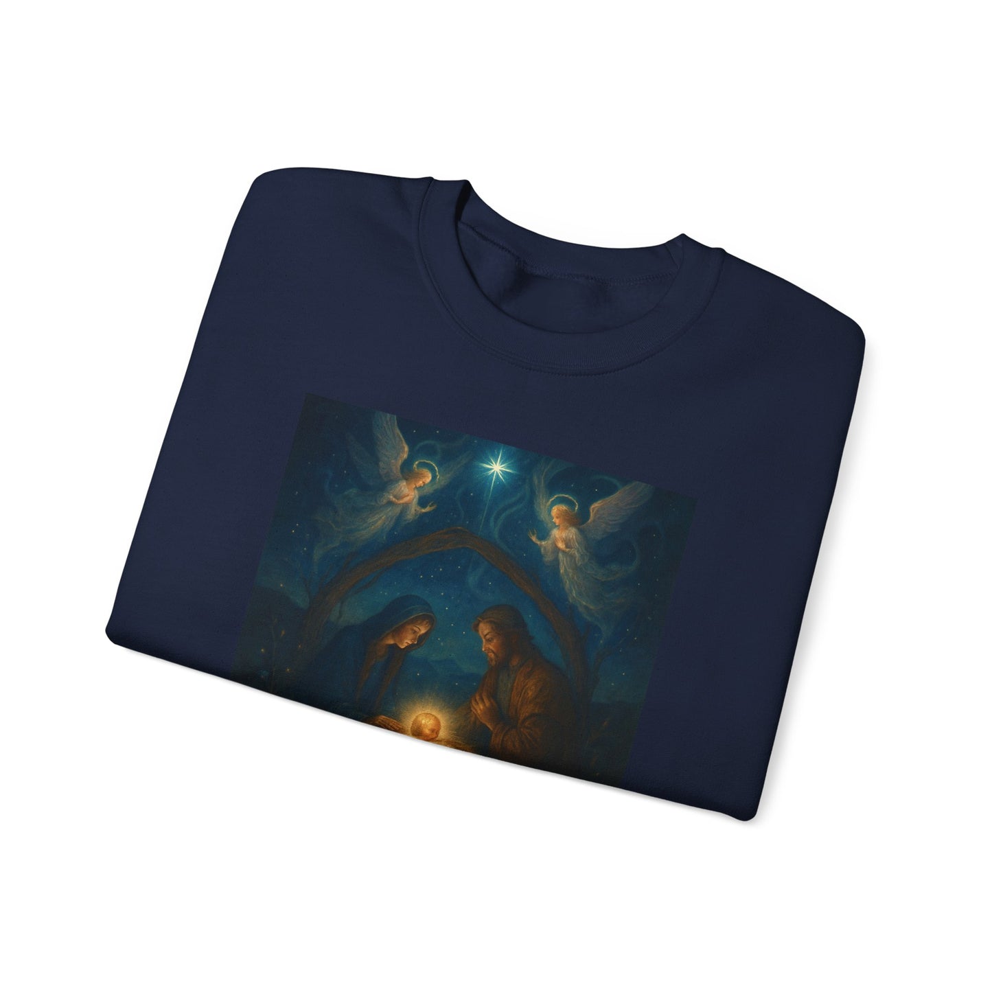 Nativity Crewneck Sweatshirt - Holy Family Christmas Sweatshirt