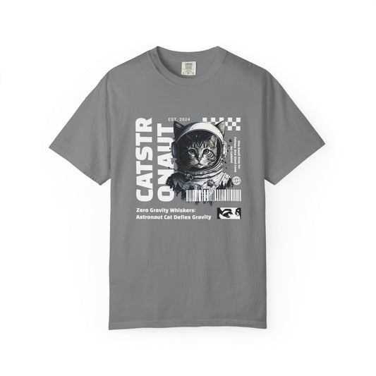 Castronaut, Astronaut Cat, Unisex Garment-Dyed T-shirt