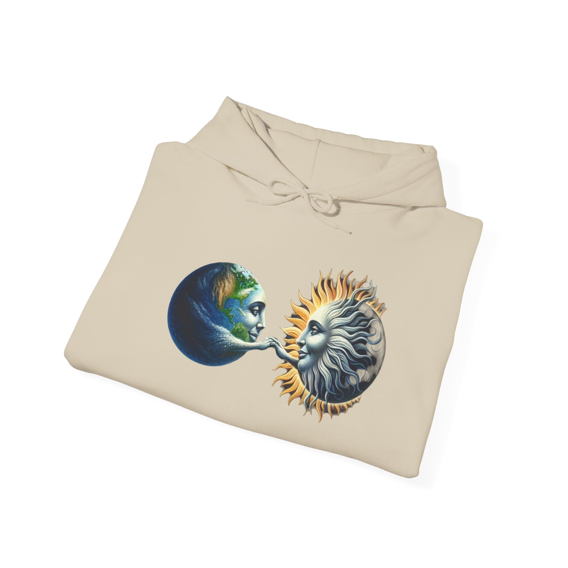 Sun-Locked Earth, High,Unisex Heavy Blend™ Hooded Sweatshirt - Psychonaut Swag