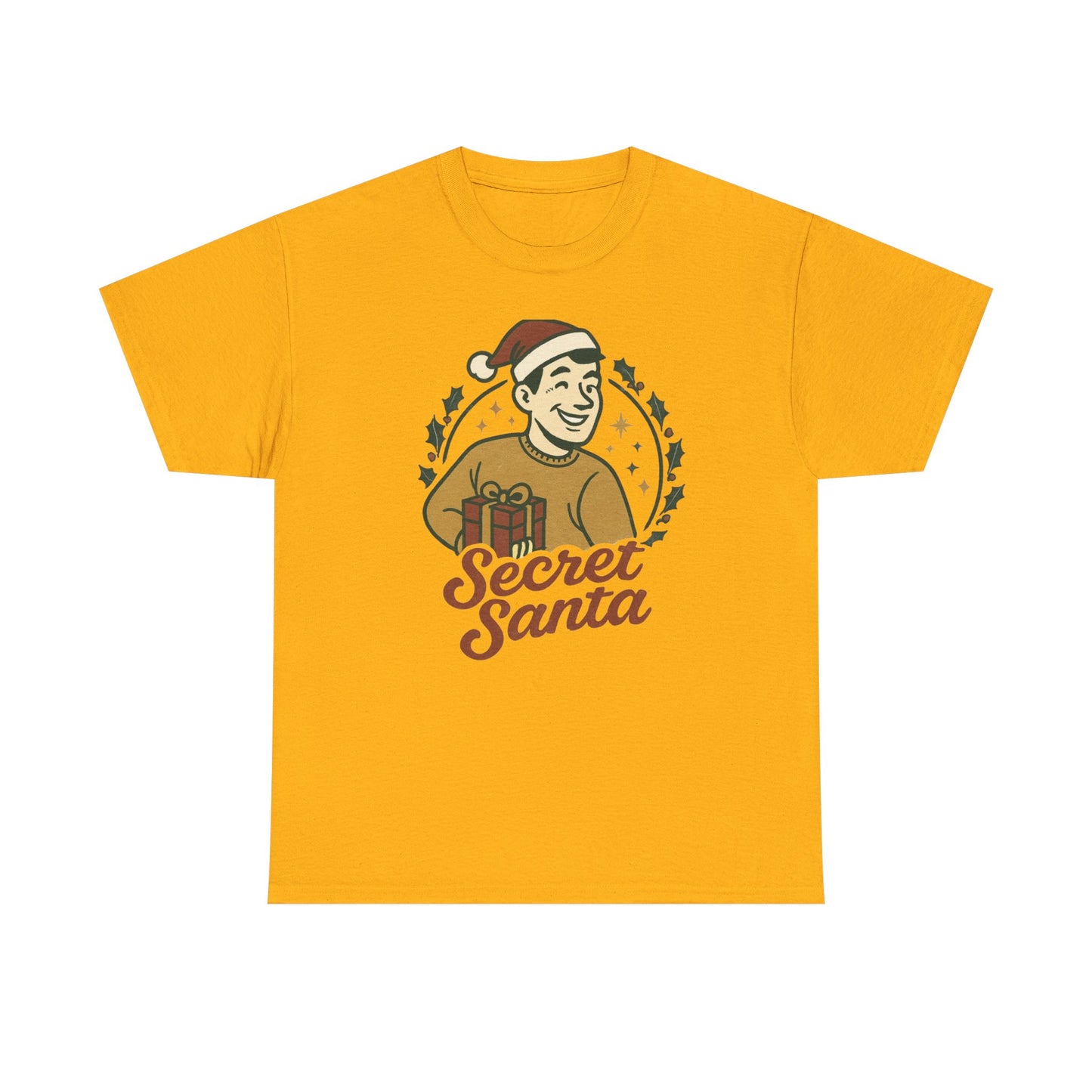 Secret Santa T-Shirt — Retro Holiday Graphic Tee