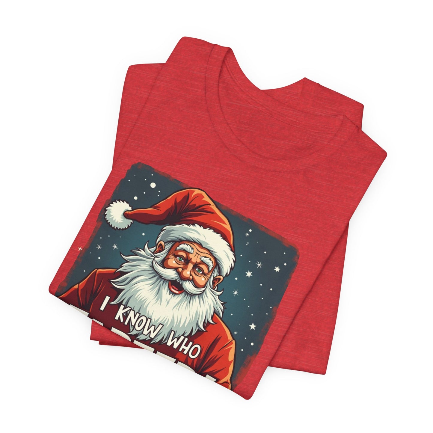 Funny Christmas T-Shirt – Vintage Santa "I Know Who Farted!" Holiday Tee