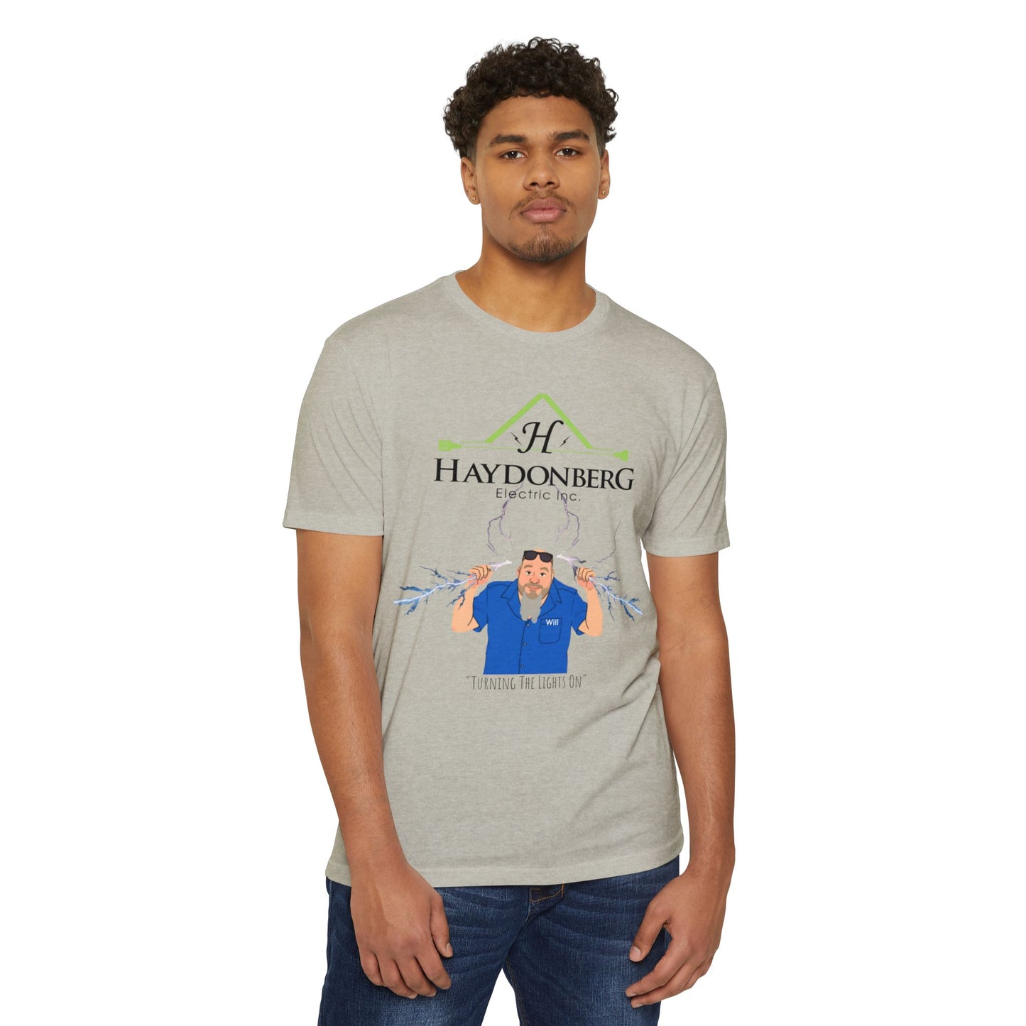 Haydonberg Turning The Lights On, Unisex CVC Jersey T-shirt