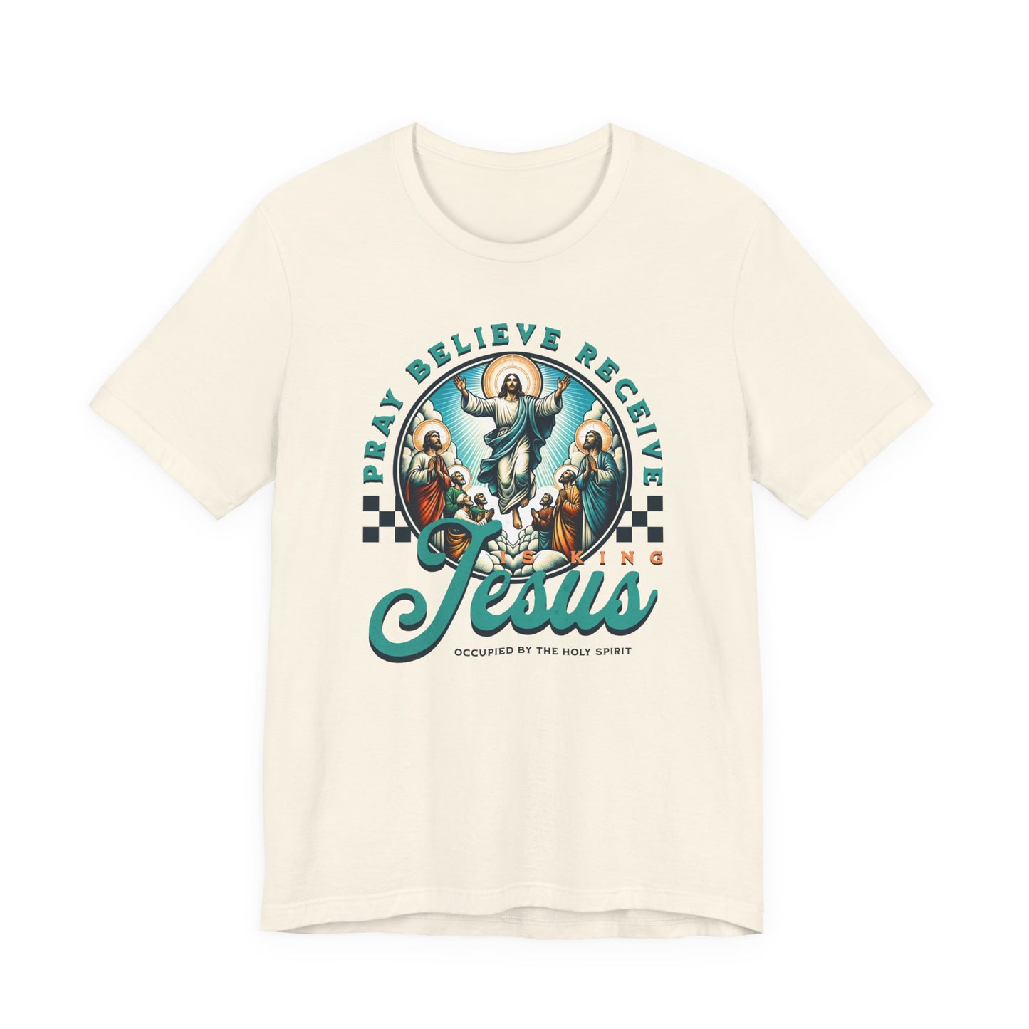 Jesus Prayer Tee — "Pray Believe Receive" Christian Graphic T-Shirt