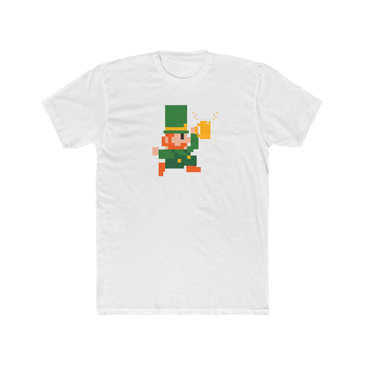 Pixel Leprechaun Beer St. Patrick's Day T-Shirt