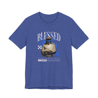 Blessed Statue Graphic Tee — Vintage Aesthetic Rome MMXXIV T-Shirt