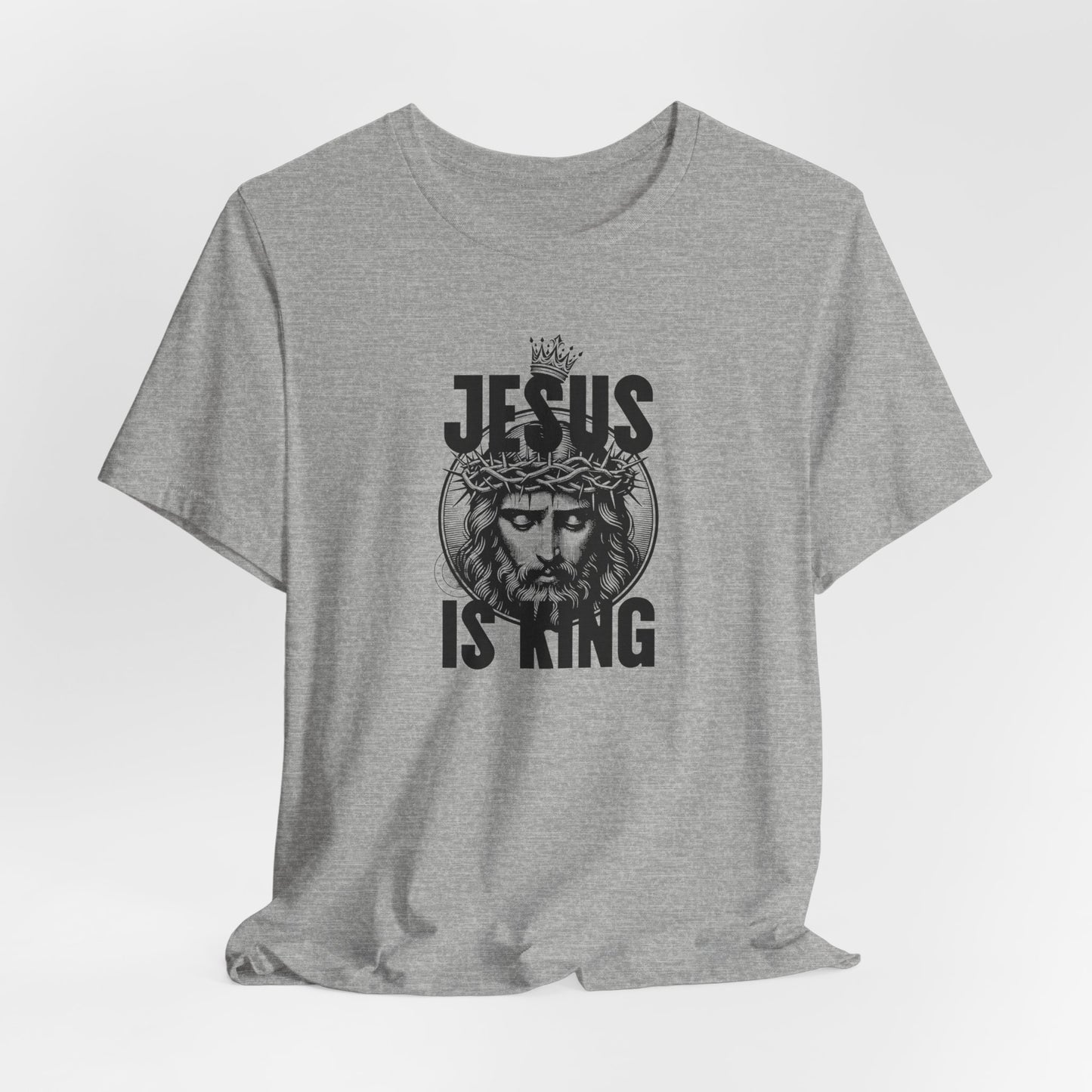 Jesus Is King T-Shirt — Crown of Thorns Christian Tee