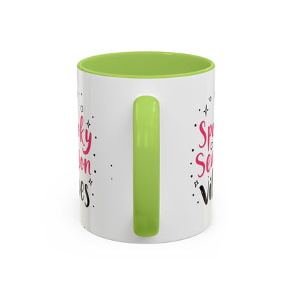 Spooky Season Vibes Accent Coffee Mug (Halloween 11/15oz)