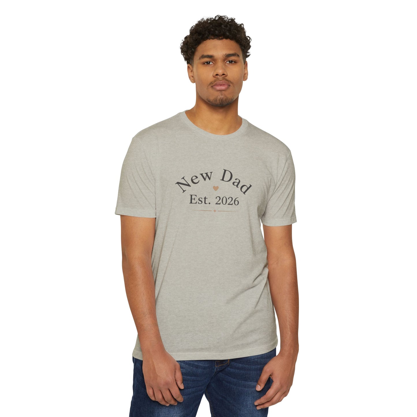New Dad 2026, Unisex CVC Jersey T-shirt