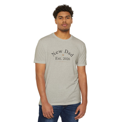 New Dad 2026, Unisex CVC Jersey T-shirt