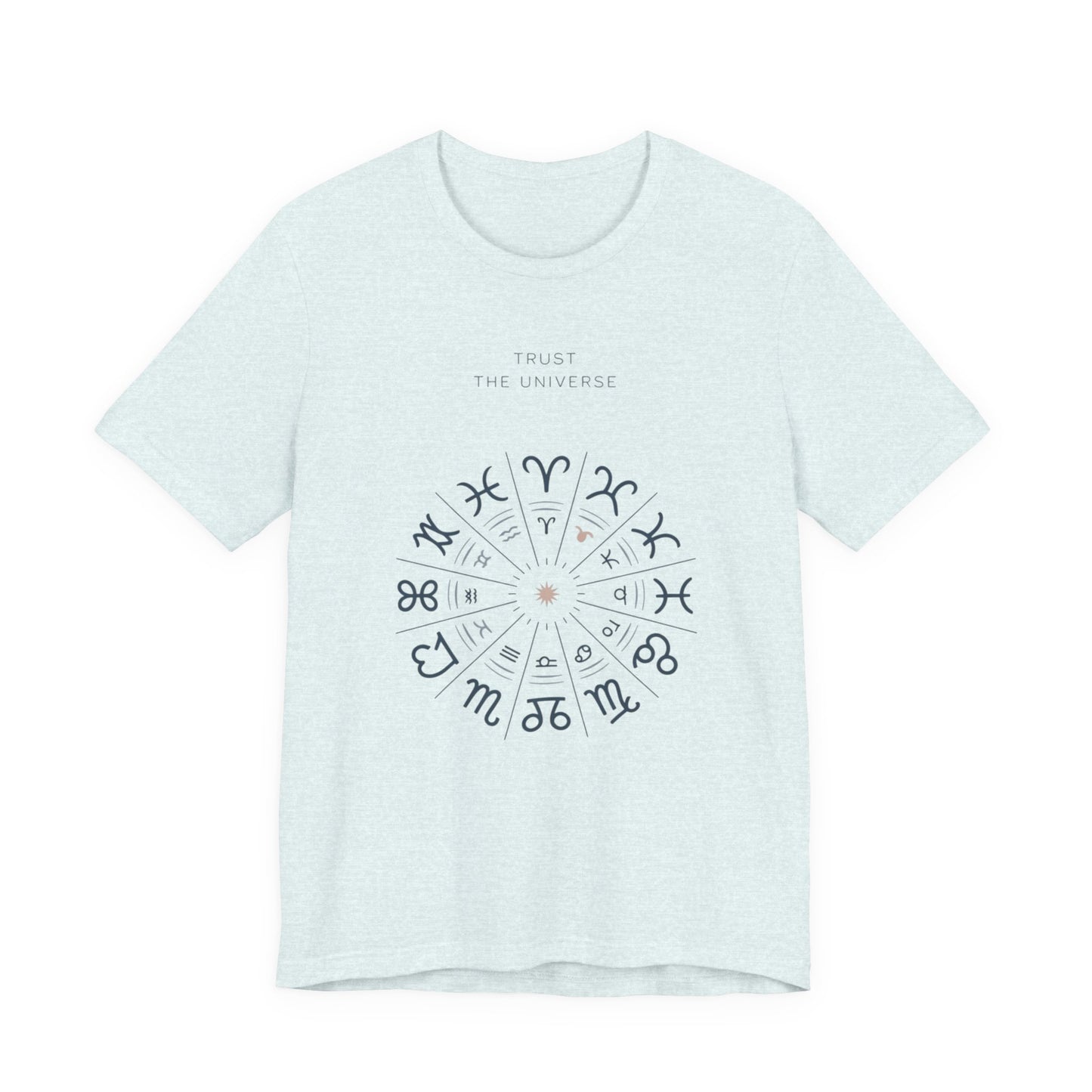 Zodiac Wheel T‑Shirt — Trust the Universe Astrology Tee