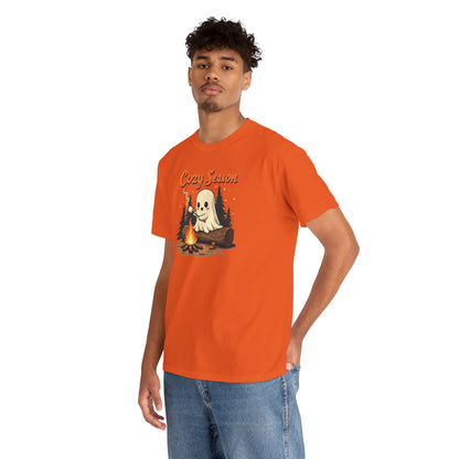 Cozy Season Tee — Cute Ghost Campfire Halloween T-Shirt