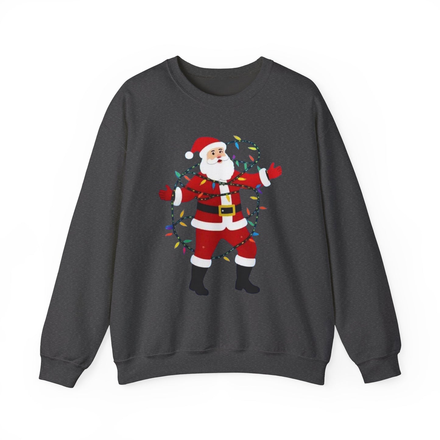 Christmas Santa Lights Crewneck Sweatshirt