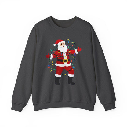 Christmas Santa Lights Crewneck Sweatshirt