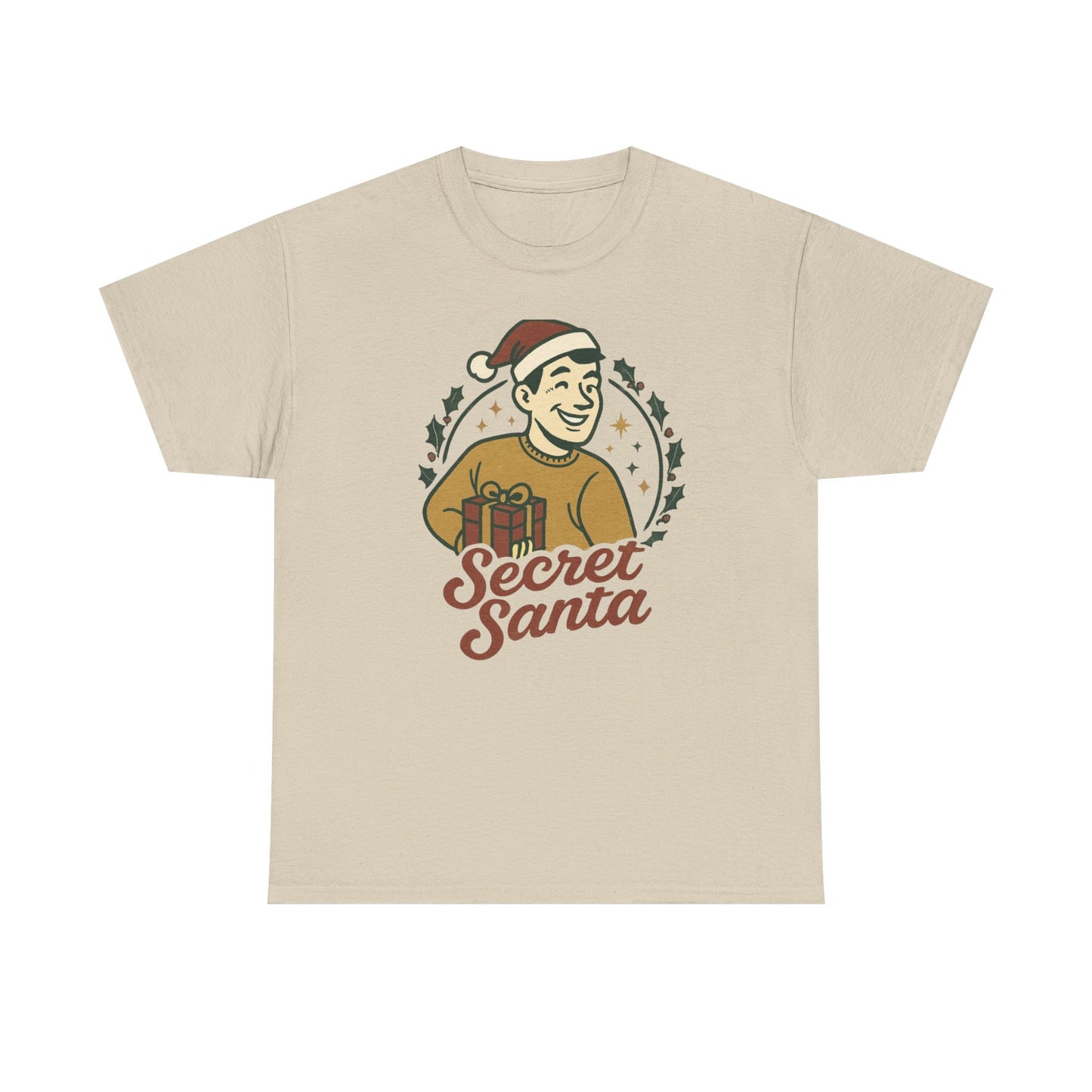 Secret Santa T-Shirt — Retro Holiday Graphic Tee