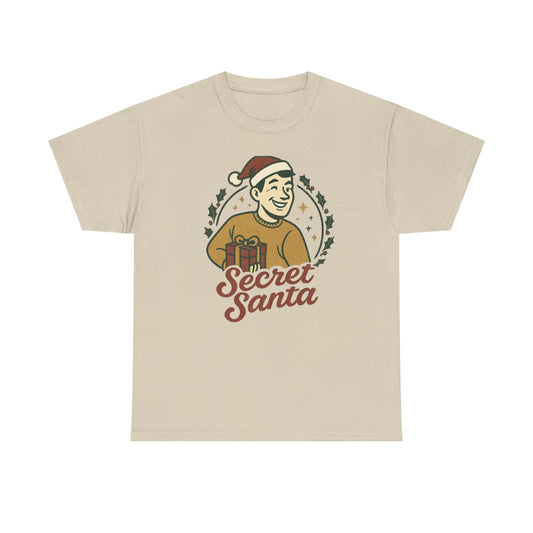 Secret Santa T-Shirt — Retro Holiday Graphic Tee